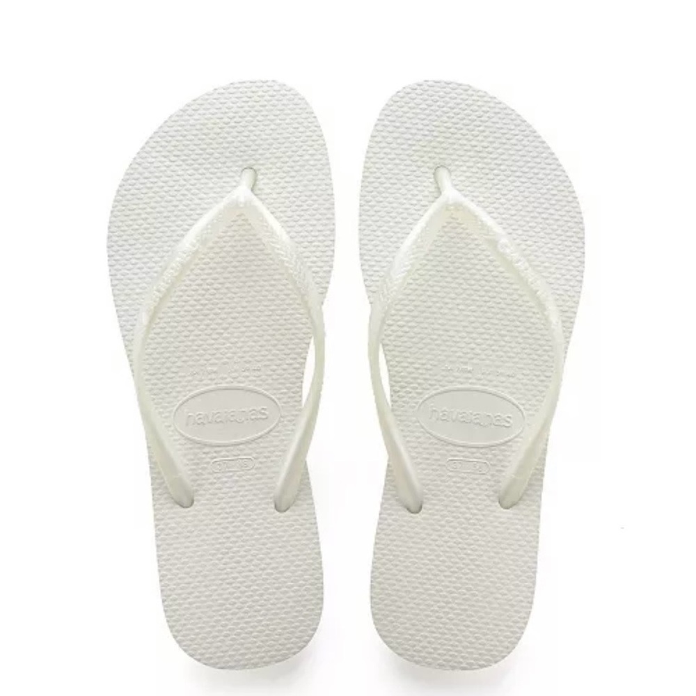 Brand new white havaianas